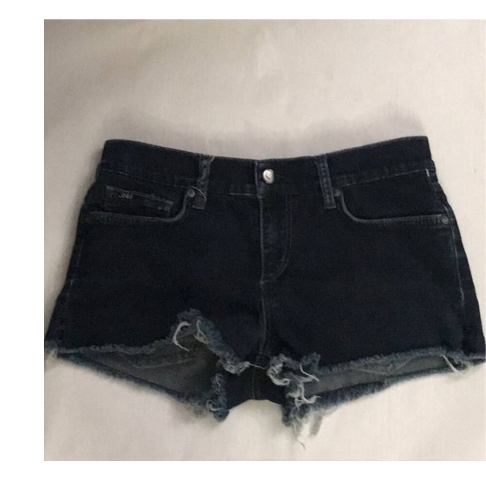 Joe's Jeans Esther Wash Raw Hem Denim Shorts 27 Casual Festival Boho Classic